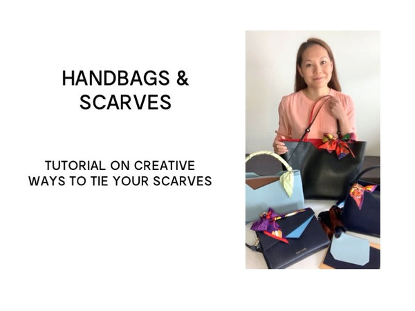 Ideas How to Tie a Scarf on a Handbag 