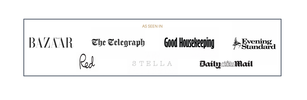 Featured Press for Stacy Chan Harper's Bazaar The Telegraph Good Housekeeping Evening Standard Red Magazine Stella Daily Mail