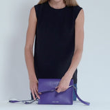 Italian leather cross body bag - designer Stacy Chan