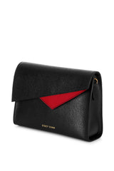 Black Saffiano Leather Cross Body - Designer Stacy Chan