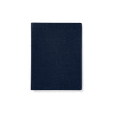 Navy Blue Italian Leather Notebook A5 Sustainable