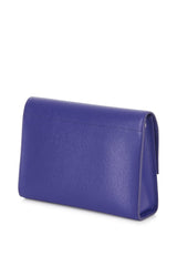 Violet Purple Leather Cross Body Bag - Designer Handbag Stacy Chan