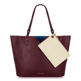 Italian Leather Tote Bag and Pouch - Designer Stacy Chan