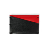 Black Leather Card Case - Italian leather luxury card wallet