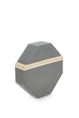 Imogen Clutch Bag | Grey Saffiano Leather