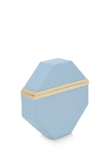 Imogen Clutch Bag | Powder Blue Saffiano Leather
