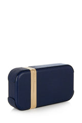 Unique Navy Leather Clutch Bag