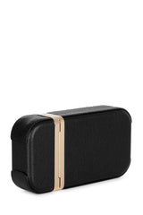 Sophie Clutch Bag | Noir Saffiano Leather