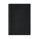Black Leather Passport Holder Travel Wallet - Italian leather