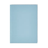 Powder Blue Leather Passport Holder Travel Wallet - Italian leather