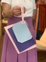 Reversible Bracelet in Teal Saffiano Leather - Stacy Chan Limited