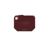 Burgundy Italian Leather Coin Purse