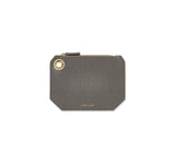 Grey Italian Leather coin purse