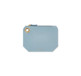 Powder Blue Italian Leather Coin Purse