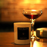 Luxury Vegan candle - hand poured in london - lavender sandalwood and amber scent