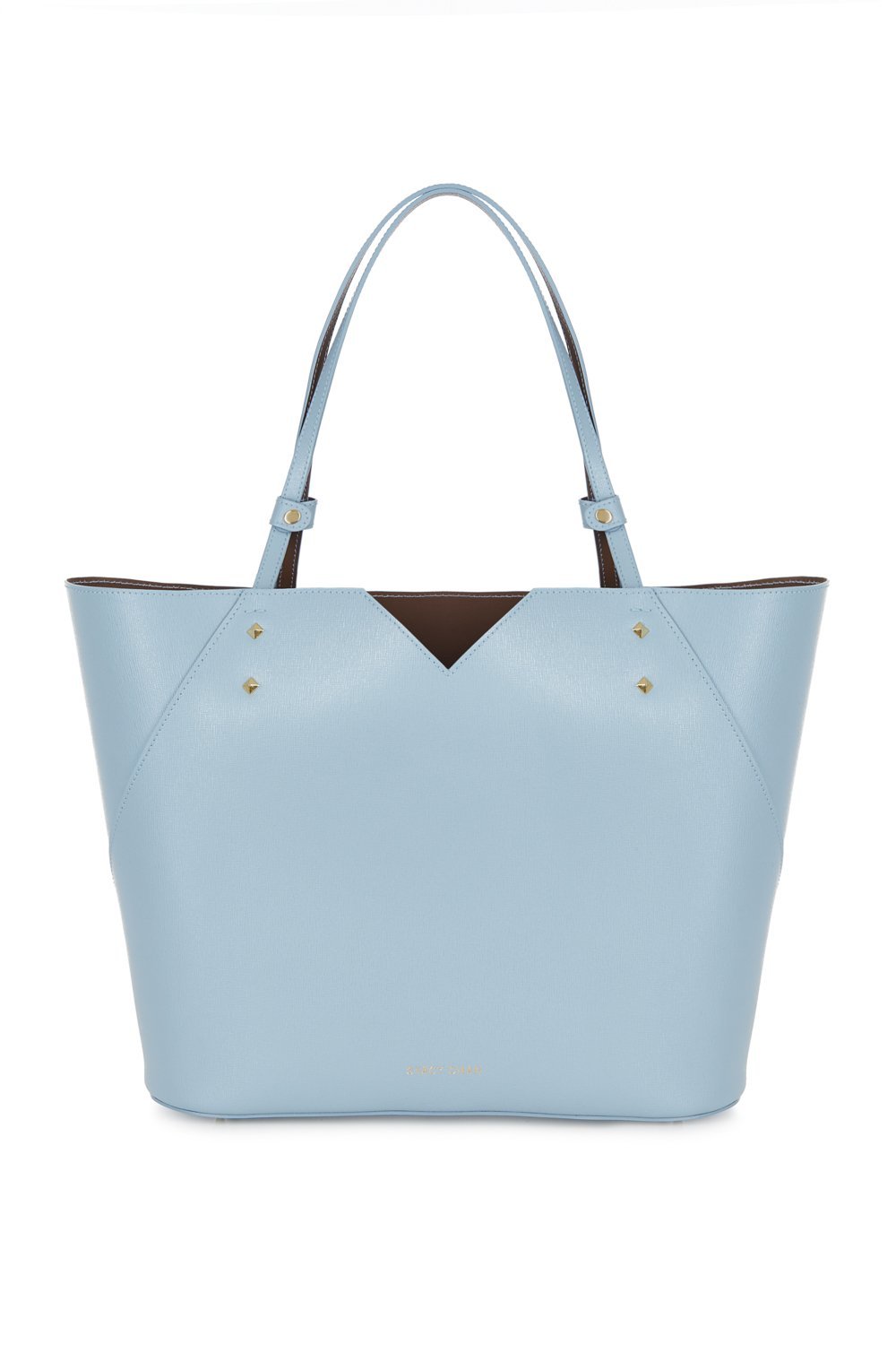 Veronica Tote Powder Blue Saffiano Leather Stacy Chan Limited