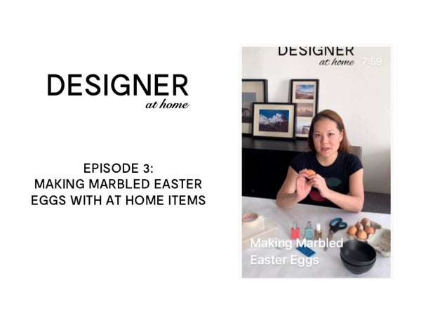 Making Marbled Easter Eggs from Designer Stacy Chan