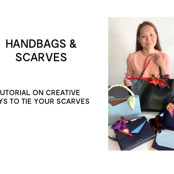 How To Tie Scarf On Handbag 