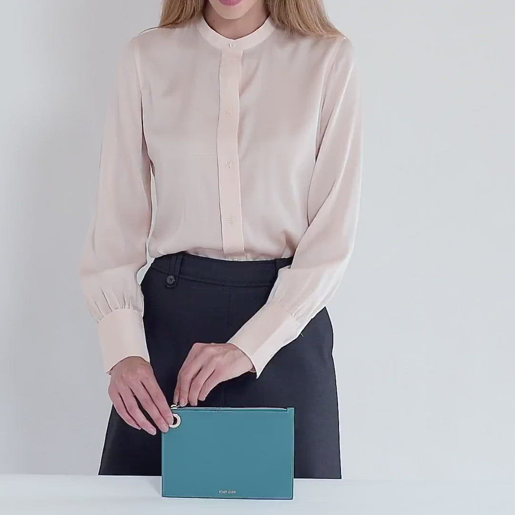 Italian Leather Pouch - Designer Stacy Chan