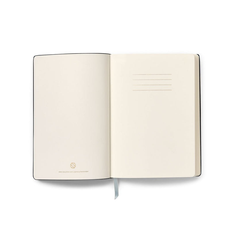 Lined Italian Leather Notebook A5 Sustainable