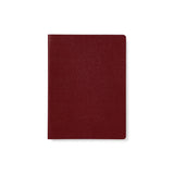 Burgundy  Italian Leather Notebook A5 Sustainable