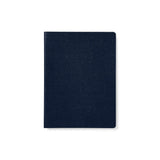 Navy Blue Italian Leather Notebook A5 Sustainable