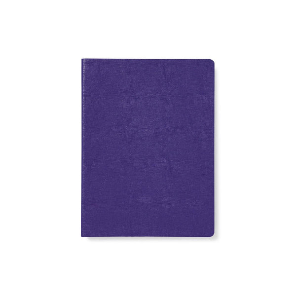 Purple Italian Leather Notebook A5 Sustainable