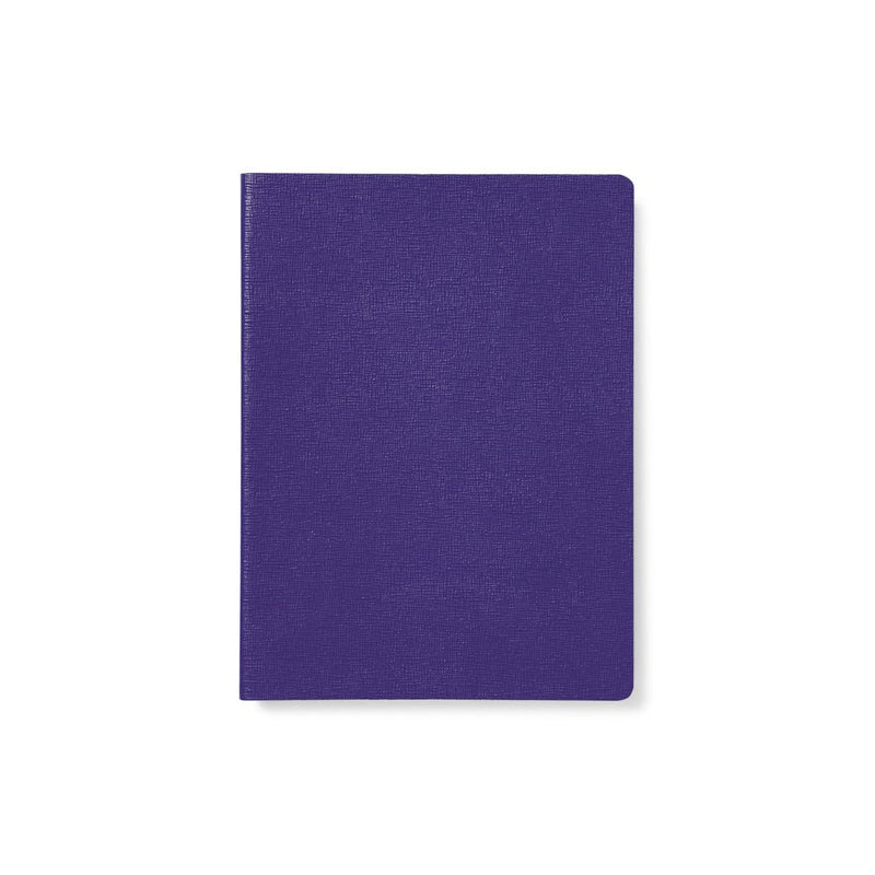 Purple Italian Leather Notebook A5 Sustainable