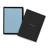 Powder Blue Italian Leather Notebook A5