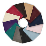 Italian Leather Medium Pouch Clutch Colours