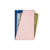 Light Pink Leather Card Case - Italian leather luxury card wallet