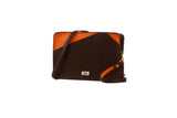 Brown Saffiano Leather Mini Bag Handbag - Designer Stacy Chan