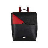 Two-tone Black Saffiano Leather Backpack Designer Stacy Chan