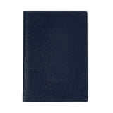 Navy blue Leather Passport Holder Travel Wallet - Italian leather