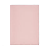 Light Pink Leather Passport Holder Travel Wallet - Italian leather