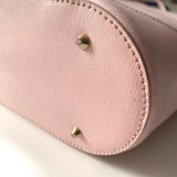 Used Designer Pink Leather Tote Bag