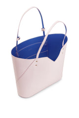 Pink Saffiano Leather Tote Bag - Designer Stacy Chan