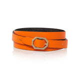 Brown Leather Bracelet Reversible - Italian Leather