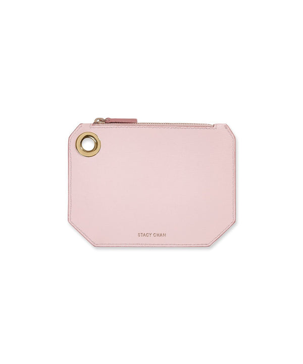 Small Ava Pouch | Peony Saffiano Leather