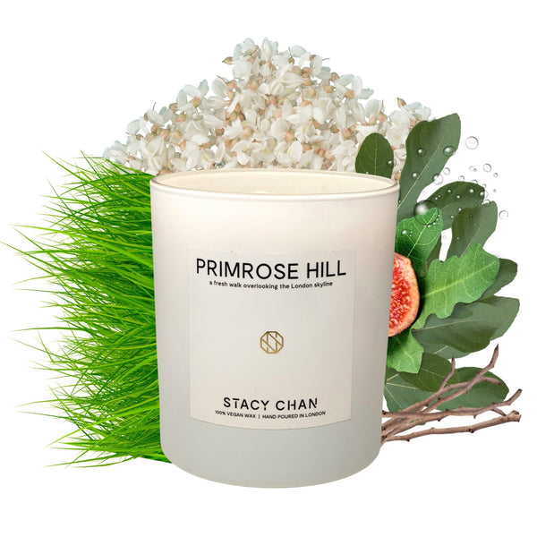 Luxury Vegan candle - hand poured in london - fresh green grass scent 