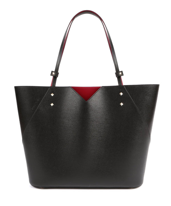 Veronica Tote | Noir Saffiano Leather