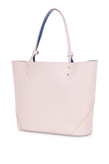 Pink Saffiano Leather Tote Bag - Designer Stacy Chan