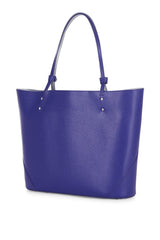 Purple Saffiano Leather Tote Bag Handbag - Designer Stacy Chan