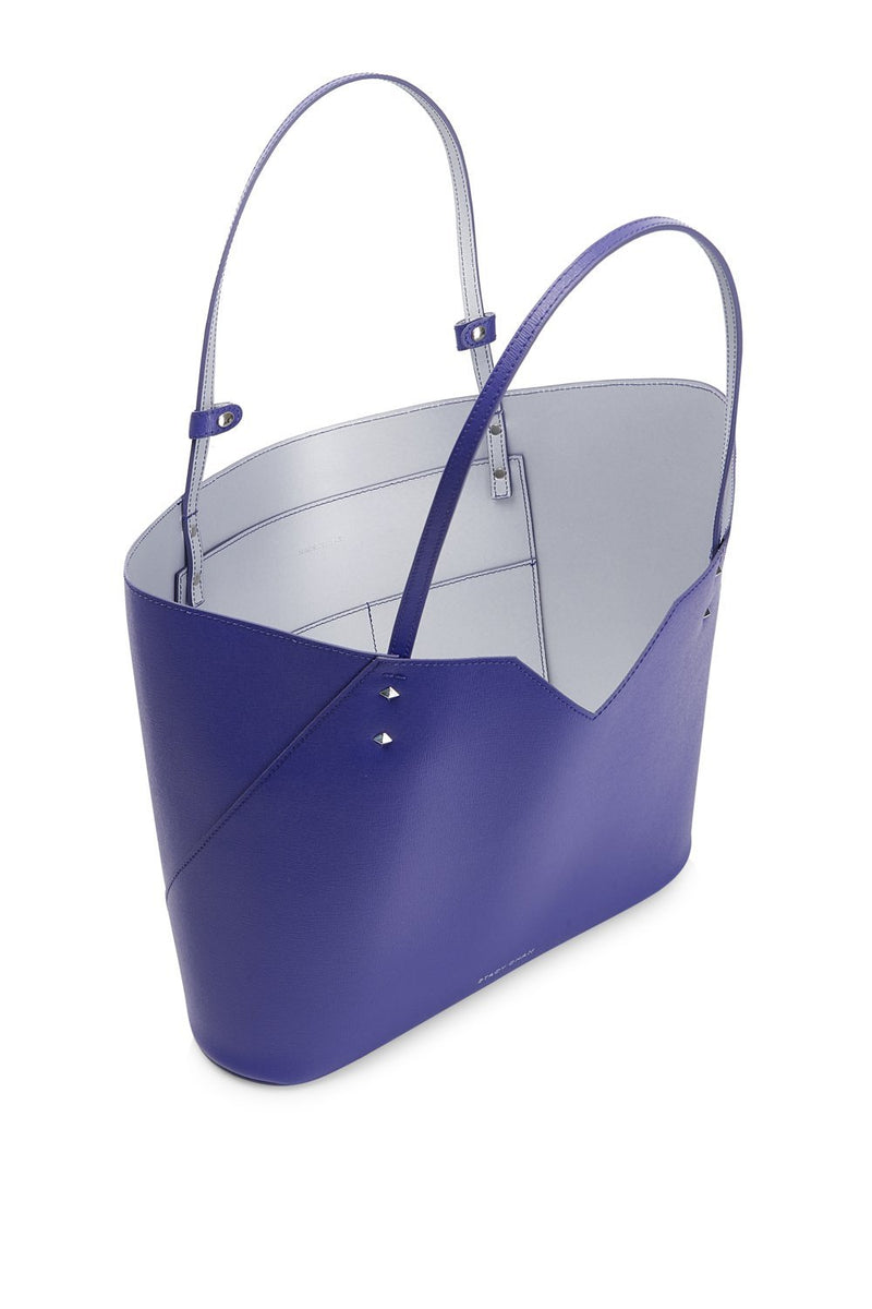 Violet leather tote best sale